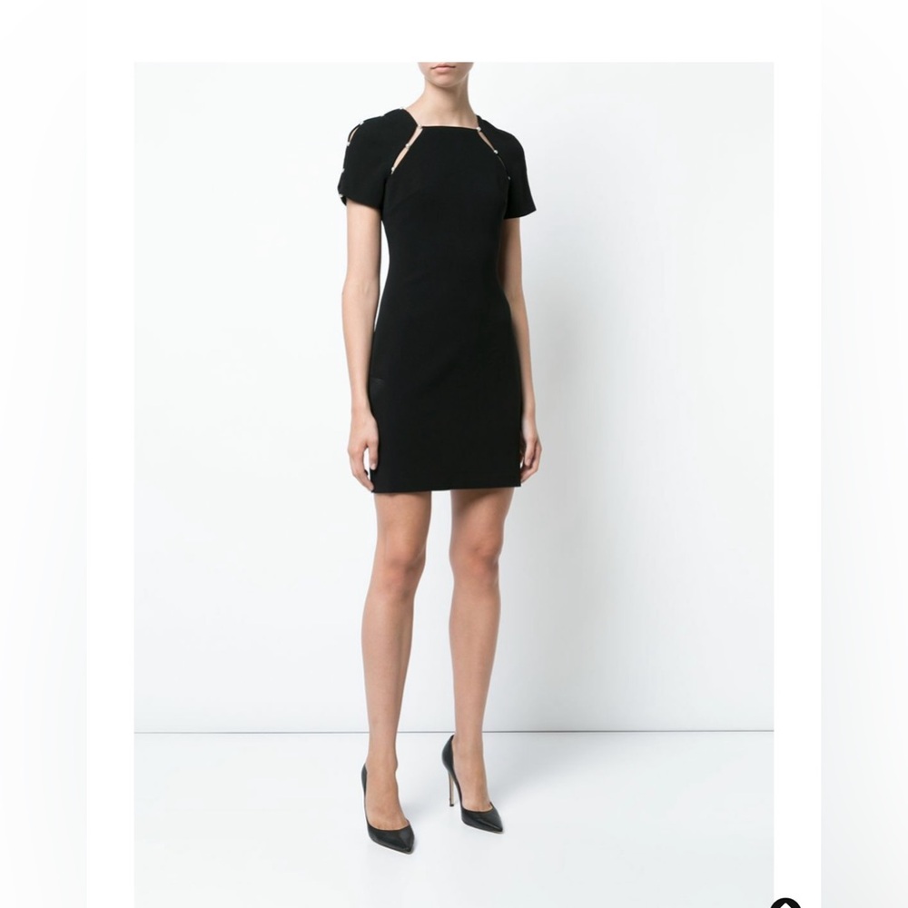 Alice and Olivia Kristiana Embellished Fitted Dress